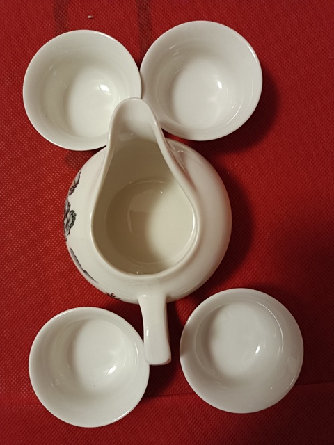 古玩陶瓷彩繪山水紋茶具拍賣,當前價格398元