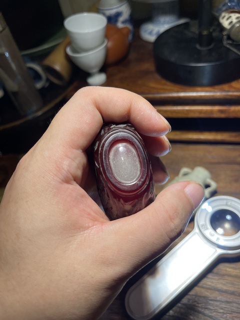 古玩雜項套料鼻煙壺真品鑒賞圖