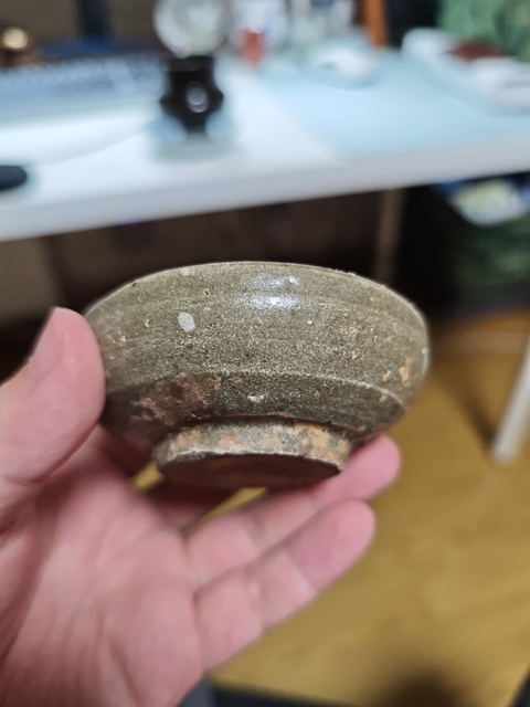 古玩陶瓷青釉洗真品鑒賞圖