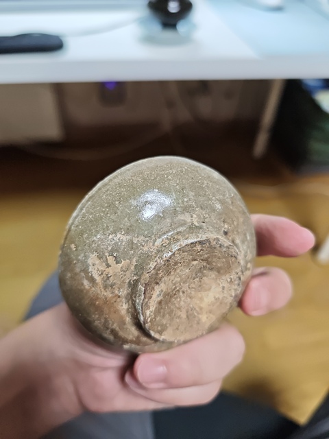 古玩陶瓷青釉洗真品鑒賞圖