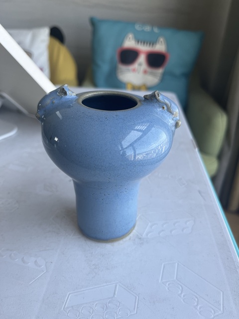 古玩陶瓷鈞窯高足水洗真品鑒賞圖