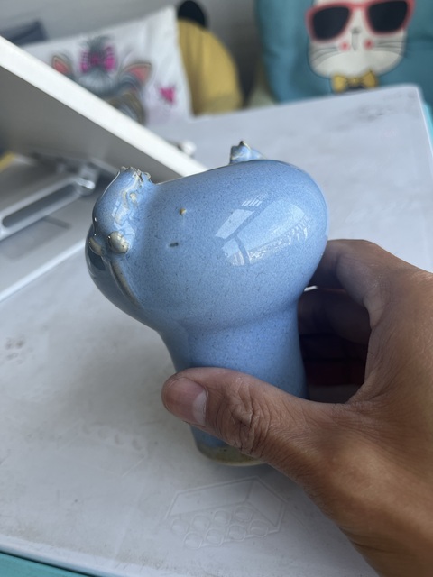 古玩陶瓷鈞窯高足水洗真品鑒賞圖
