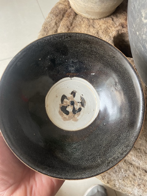 古玩陶瓷耀州窯點彩碗真品鑒賞圖