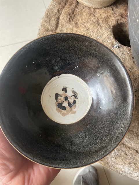 古玩陶瓷耀州窯點彩碗真品鑒賞圖