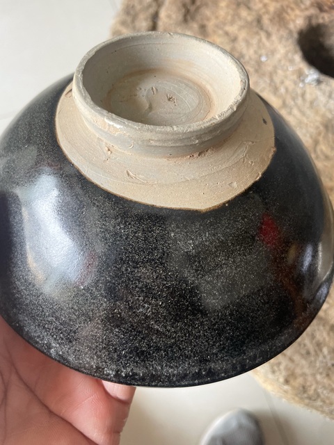 古玩陶瓷耀州窯點彩碗真品鑒賞圖
