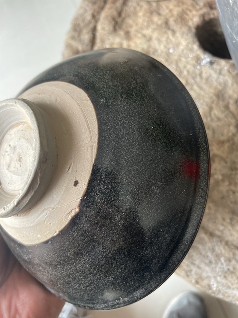 古玩陶瓷耀州窯點彩碗真品鑒賞圖