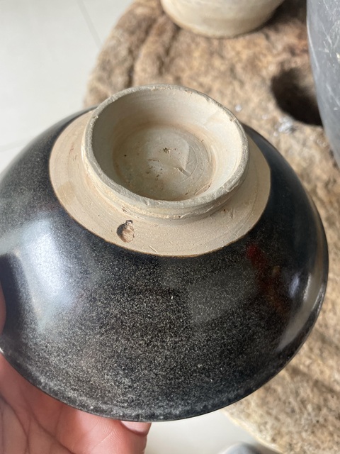 古玩陶瓷耀州窯點彩碗真品鑒賞圖