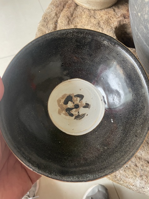 古玩陶瓷耀州窯點彩碗真品鑒賞圖