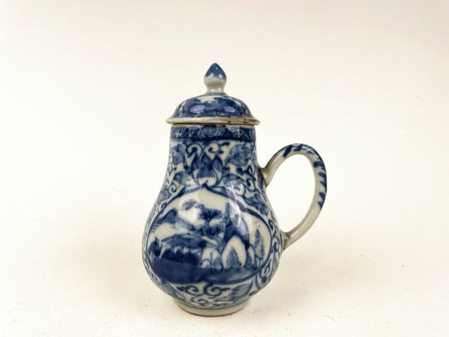 古玩陶瓷清康熙·青花山水人物執(zhí)壺拍賣，當(dāng)前價格198元