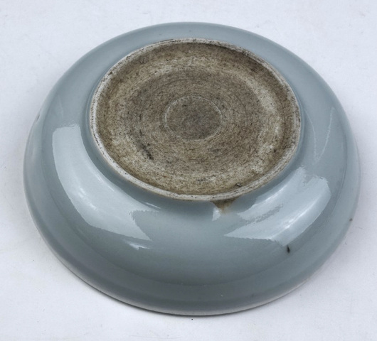 古玩陶瓷冬青釉水洗真品鑒賞圖