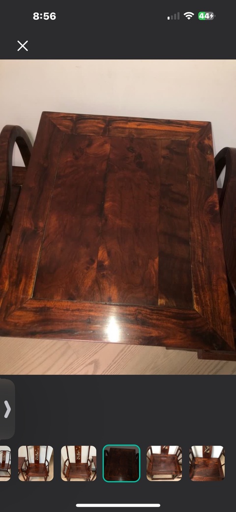 古玩雜項官帽椅真品鑒賞圖