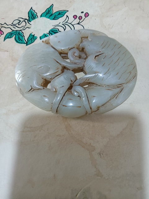 古玩玉器和田玉雕“連年有余”把件真品鑒賞圖