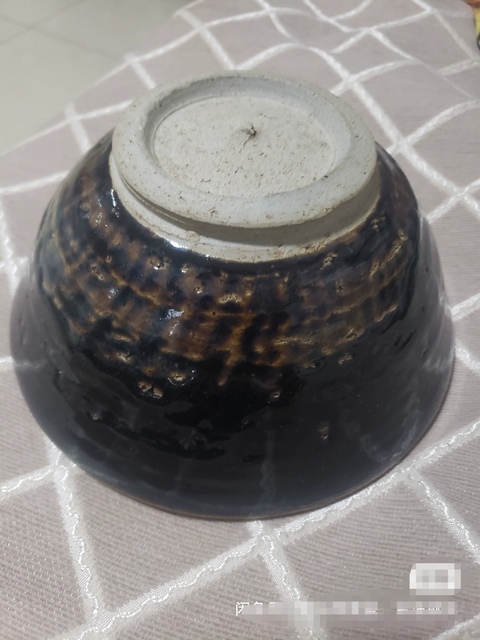 古玩陶瓷磁州窯菊花碗真品鑒賞圖