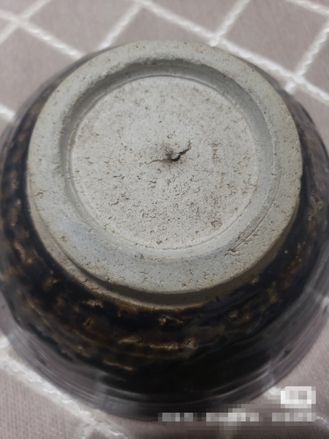 古玩陶瓷磁州窯菊花碗真品鑒賞圖