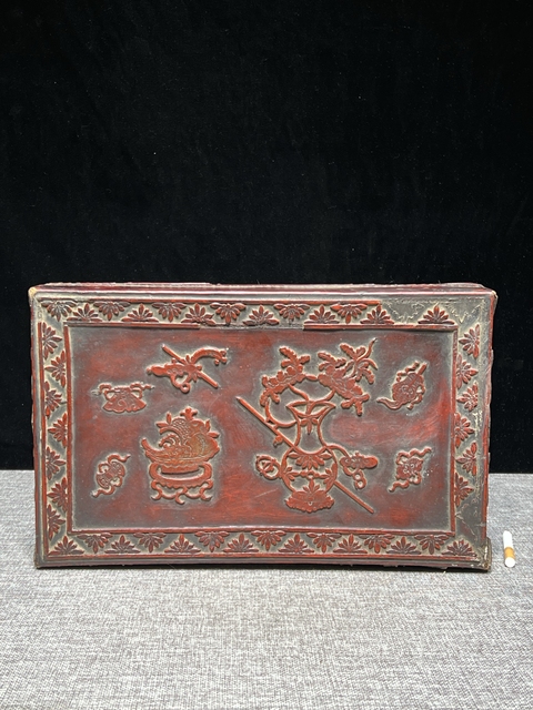 古玩雜項皮盒真品鑒賞圖