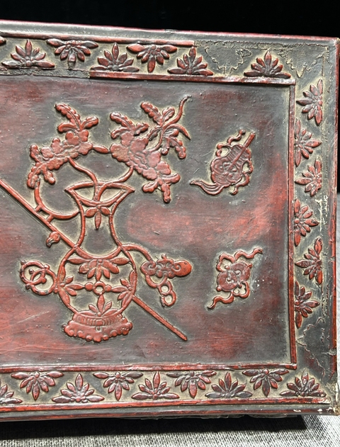 古玩雜項皮盒真品鑒賞圖