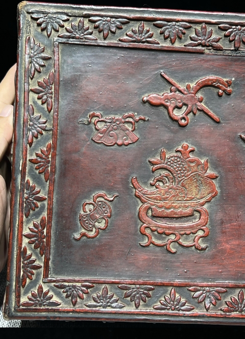 古玩雜項皮盒真品鑒賞圖