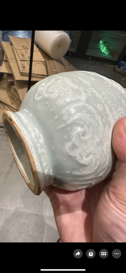 古玩陶瓷圖片初看元代疏府釉執(zhí)壺真品鑒賞圖