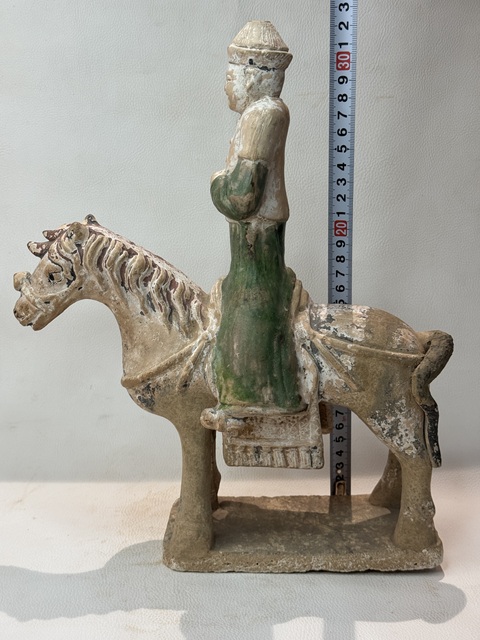 古玩陶瓷明·人騎馬真品鑒賞圖