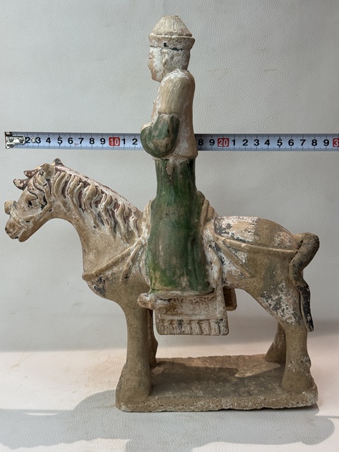 古玩陶瓷明·人騎馬真品鑒賞圖