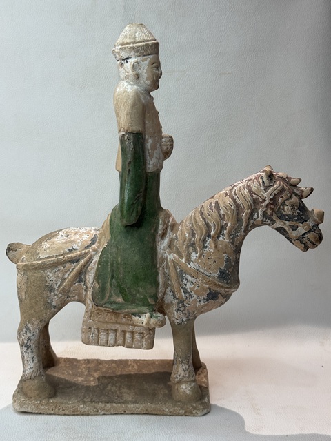 古玩陶瓷明·人騎馬真品鑒賞圖