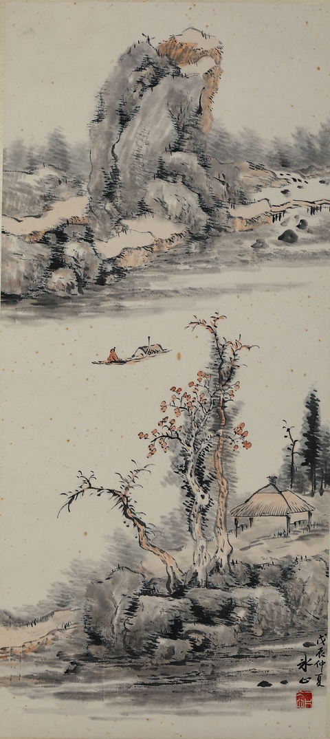 古玩字畫山水真品鑒賞圖