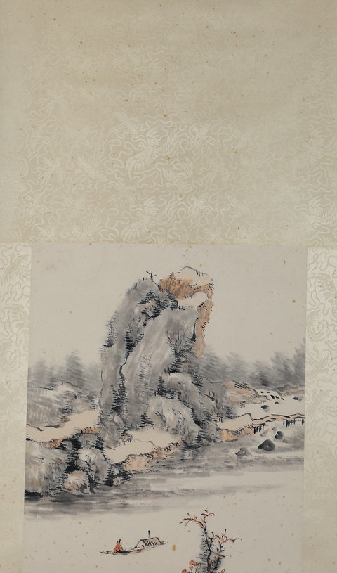 古玩字畫山水真品鑒賞圖