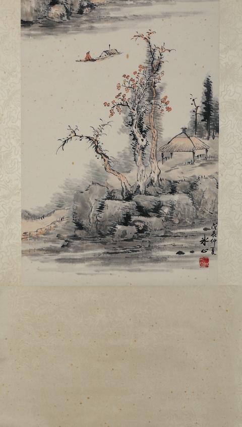 古玩字畫山水真品鑒賞圖