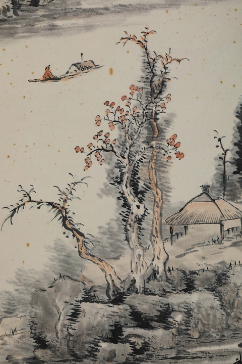 古玩字畫山水真品鑒賞圖
