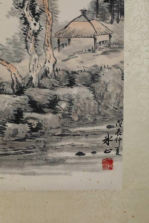 古玩字畫山水真品鑒賞圖