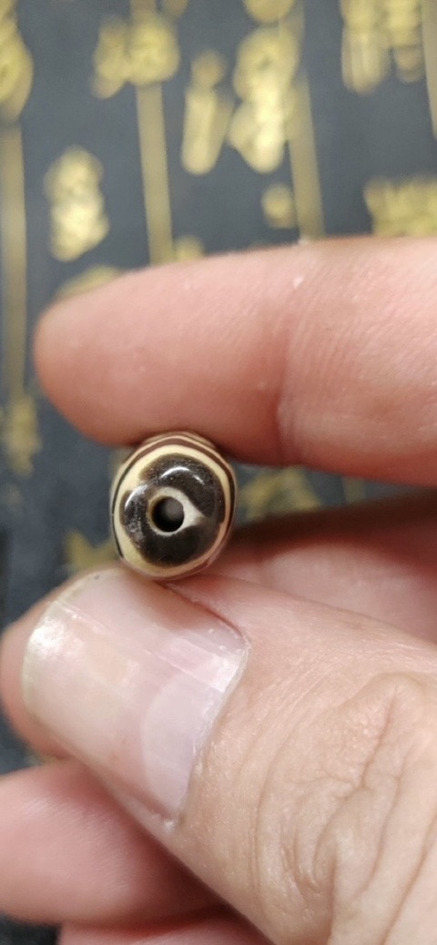 古玩玉器料器天珠真品鑒賞圖