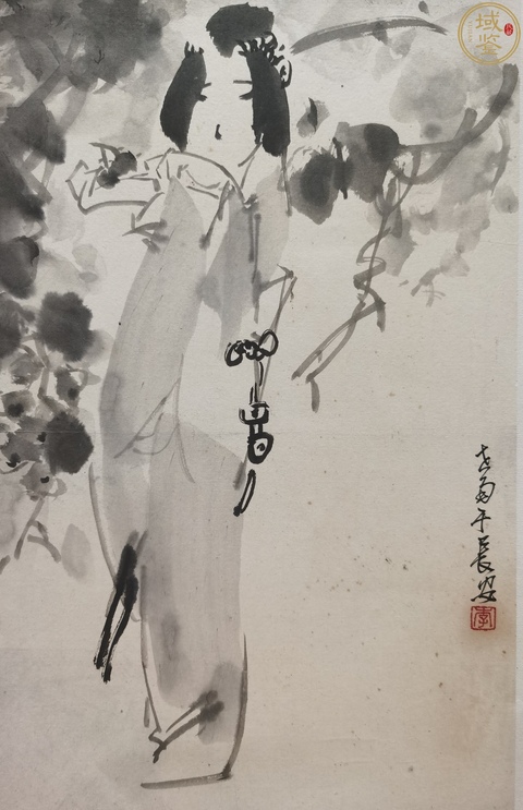 古玩字畫何海霞石魯大師入室弟子陜西國畫院院長李世南《仕女》拍賣,當前價格3800元