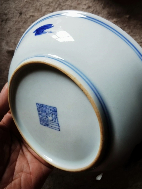 古玩陶瓷洪福齊天盤真品鑒賞圖