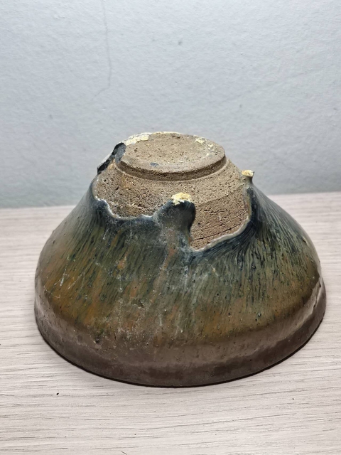 古玩陶瓷南宋建窯系福清窯兔毫束口盞拍賣,當前價格980元