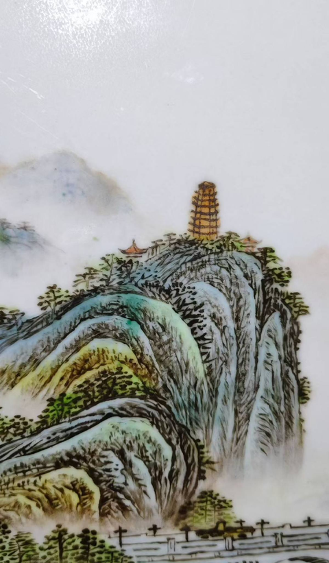 古玩陶瓷瓷板畫真品鑒賞圖