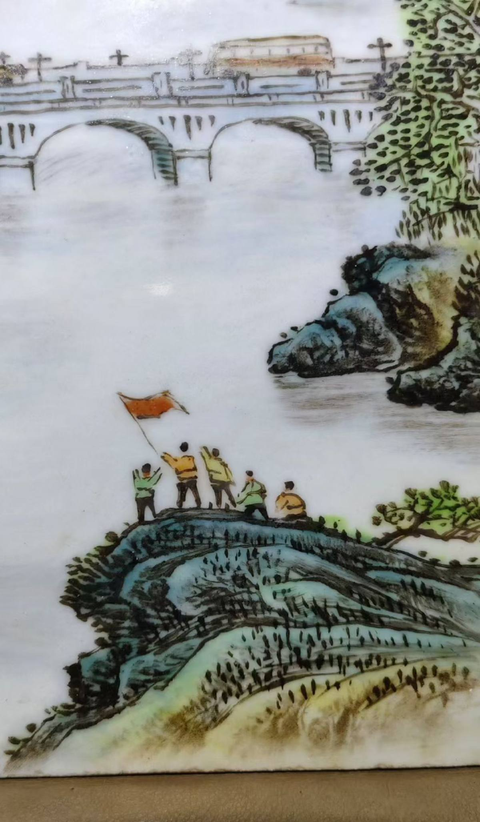 古玩陶瓷瓷板畫真品鑒賞圖
