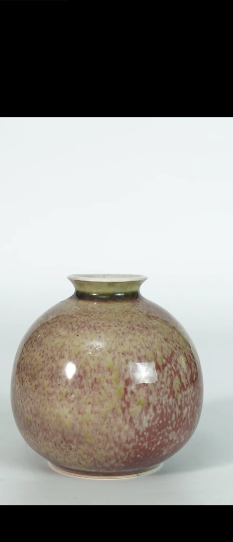 古玩陶瓷豇豆紅釉太白尊真品鑒賞圖