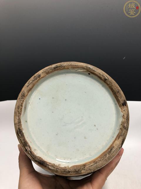 古玩陶瓷清中晚·青花纏枝喜字紋獅耳盤口瓶拍賣,當前價格888元
