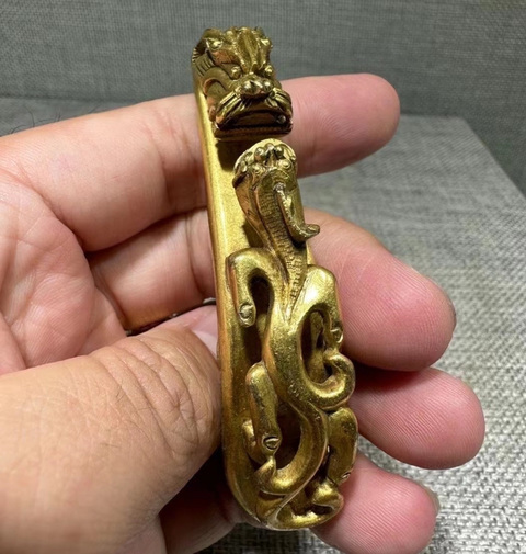 古玩雜項(xiàng)帶鉤真品鑒賞圖