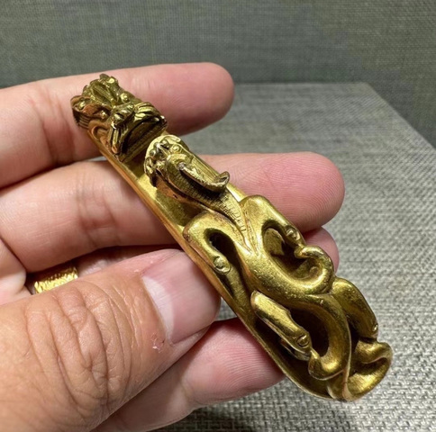 古玩雜項(xiàng)帶鉤真品鑒賞圖