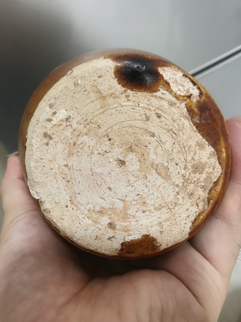 古玩陶瓷唐代黃釉罐真品鑒賞圖