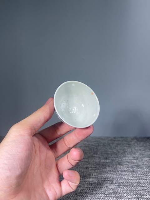 古玩陶瓷清晚期.青花三星高照杯拍賣,當(dāng)前價格588元
