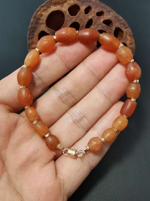 古玩玉器千年瑪瑙手鏈拍賣,當前價格399元