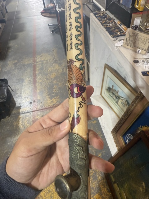 古玩雜項鴉片槍真品鑒賞圖