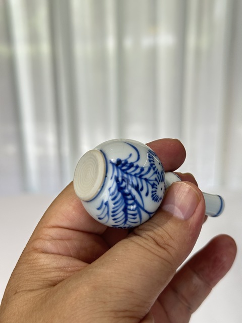 古玩陶瓷青花花卉紋葫蘆瓶，疑似復窯真品鑒賞圖