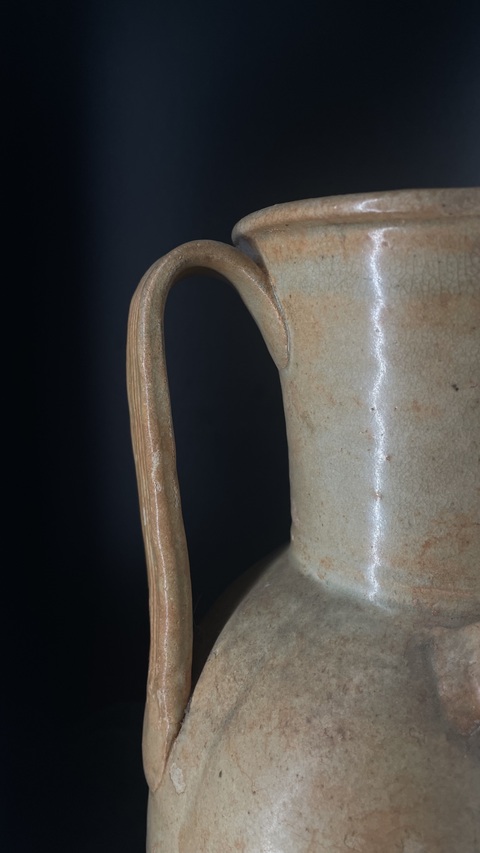 古玩陶瓷瓜棱雙系影青執壺真品鑒賞圖