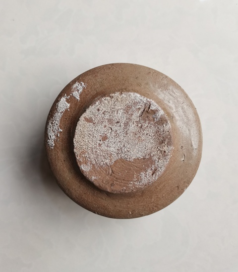 古玩陶瓷原始青瓷弦紋平底碗真品鑒賞圖