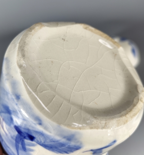 古玩陶瓷清末-青花山水人物蓋缸拍賣,當(dāng)前價格999元
