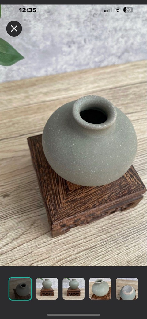 古玩陶瓷龍泉窯水盂真品鑒賞圖