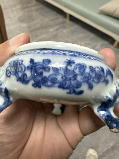 古玩陶瓷青花花鳥紋香爐拍賣，當前價格6600元